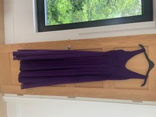 j crew full length occasion dress, size 8, aubergine/ purple colour