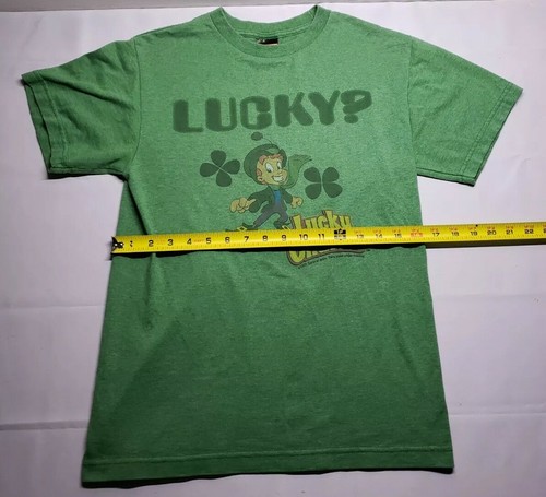 Retro 2005 cereal amuletos de la suerte "¿Suerte?" Camiseta pequeña hombre - Imagen 12 de 12