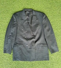 Size 42R - Vintage Pierre Balmain Pinstriped Double Breasted Blazer