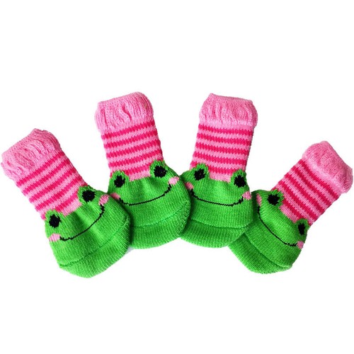 4pcs Soft Anti-Slip Dog Socks Boots Puppy Pet Cat Shoes Booties Paw Protector . - Picture 24 of 31