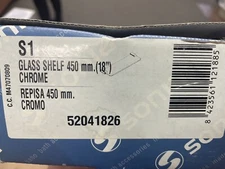 Sonia S1 Glass Shelf 450mm (18") Chrome 52041826