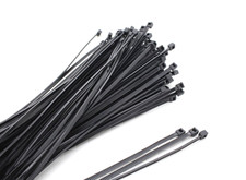 100 Pack 8" Inch Slim Black UV Resistant Nylon Cable Zip Ties TY Wrap Tie 30 lbs