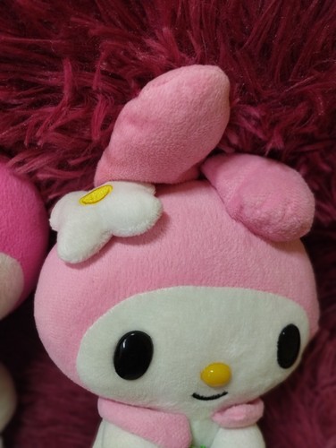 2 pcs. My Melody Pink Strawberry 7-10" Plush Doll Pre-owned Excellent Cond. - Picture 15 of 19