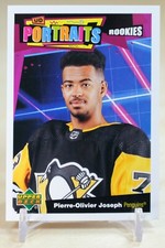 2020-21 Upper Deck UD Portraits Rookies #P-69 Pierre-Olivier Joseph Penguins