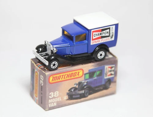 Matchbox No 38 Model A Van Champion In Original Box - Near Mint Vintage Model
