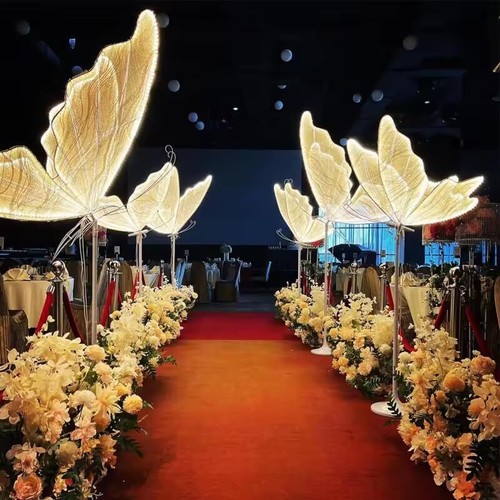 Outdoor Floor Butterfly Lamp Luminous Giant LED Lighting Party Decoration Props - Picture 12 of 19