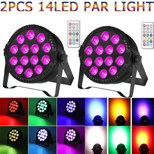 150W RGBW Par Can Light 14LED DMX512 DJ Party Disco Stage Beam Wall Wash Light - Picture 12 of 15