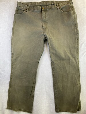 Dickies Duck Canvas Carpenter Pants Men's 42x30 Green Utility Work