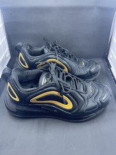 Nike Air Max 720 GS Black Gold Athletic Shoes AQ3196 014 Size 5.5Y Women's 7