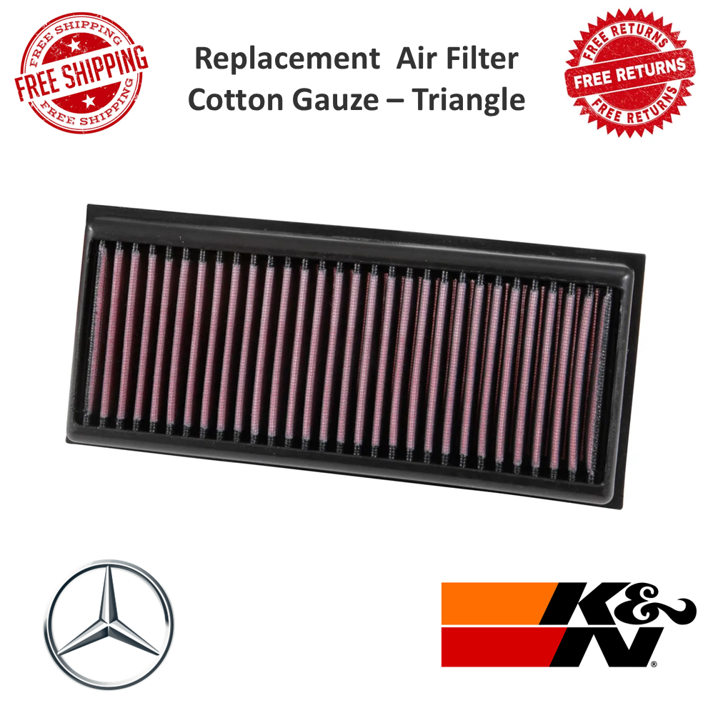 K&N vervangingsfilter Mercedes-Benz C63/S AMG 2014-/G500 2015-/G550 2016-/GLC63 AMG 2017-/S63 AMG 4.0 2017- (33-3072) | KN 333072 | K | Nederlands
