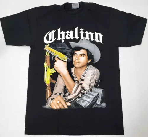 CHALINO SANCHEZ T-SHIRT Pelavacas Mexican Singer Men's LARGE Tee 100% Cotton New