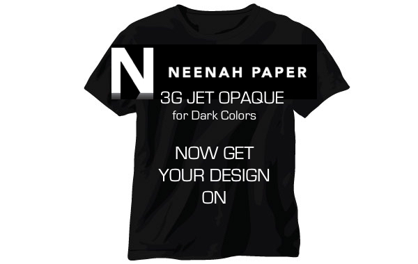 Neenah 3G Jet Opaque Heat Transfer Paper for Dark Colors 8.5x11 (20