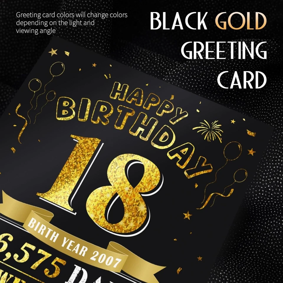 女孩男孩18岁生日卡,超大弹出有趣18岁生日卡... — 第 4/4 张图片