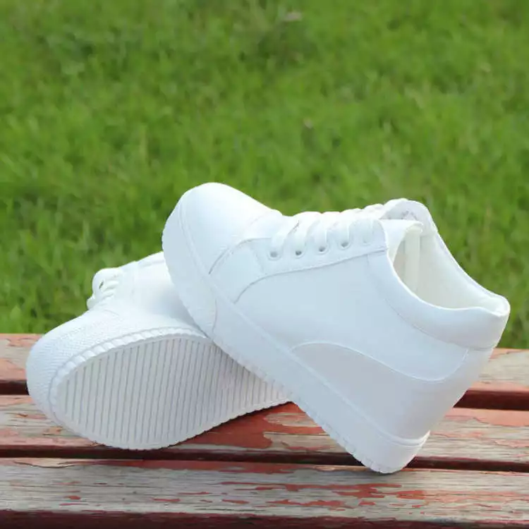 Zapatillas De Deporte Con Tacón De Cuña Oculto Moda De Zapatos Plataforma | eBay