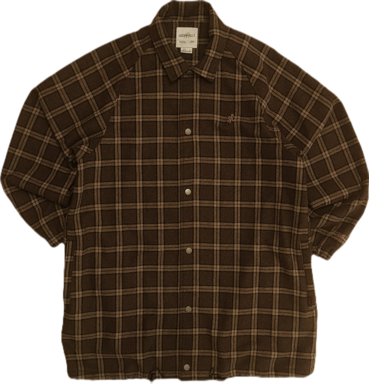 COACH Giacca da allenatore Gramicci misto lana marrone check