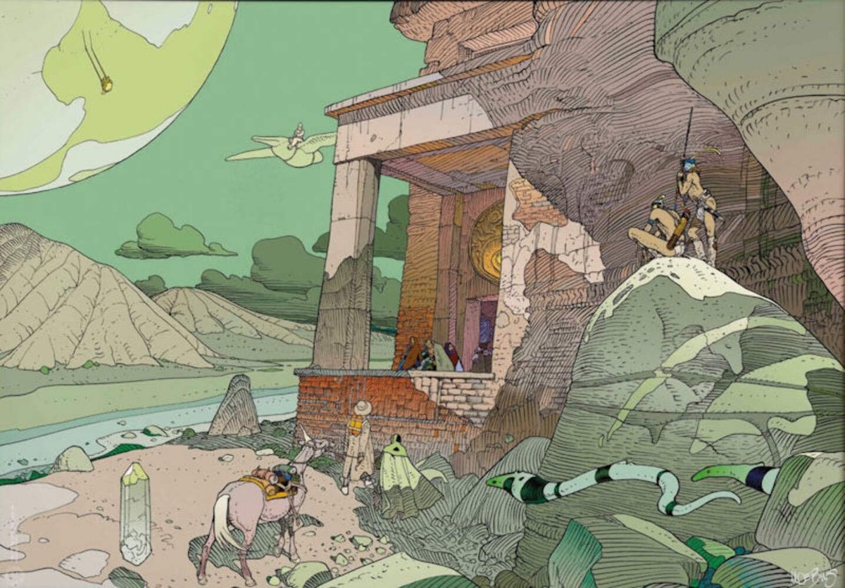 Moebius Poster - Arzak et Stel - New! Imported from France