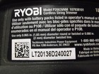 Ryobi P2003vnm 18V 10 Inch Cordless String Trimmer (Tool Only) sn lt20136d240027