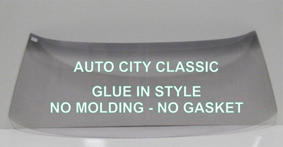 1969 1970 Ford Mustang Fastback Flush Mount Windshield Glass Grey Glue In