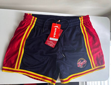 Indiana Fever WNBA Mesh Basketball Shorts Drawstring Navy Red Yellow Size Medium