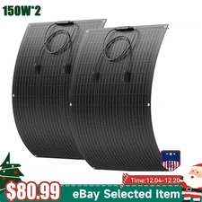 12V 300W Flexible Solar Panel Mono Portable Power Camping Home RV Battery Charge