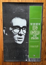 Vintage Elvis Costello and the Attractions Poster 1994 Rykodisc Best Of 24x36