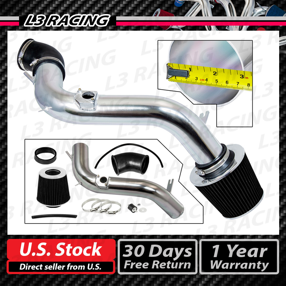 BLACK COLD AIR INTAKE KIT SYSTEM+DRY FILTER FOR 03-08 Mazda6 3.0L V6 S 4dr