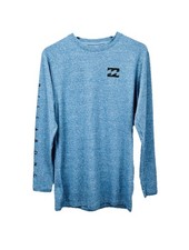 BILLABONG Boy's 16 Blue Rash Guard Loose Fit Swim Shirt UPF 50 Sun Protection