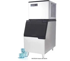IceTro 737lb Ice Machine Half Cube & 440lbs 30" Ice Storage Bin