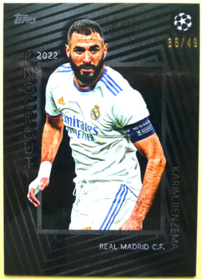 TCS 3270 Topps Knockout UEFA Champions League 2021/22 Karim Benzema Lim. 36/49