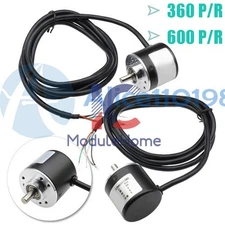 360P/R Pulse Photoelectric Incremental Rotary Encoder 5-24V AB Phase 600P/R
