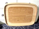 LTD. HAROLD GRINSPOON SIGNED ECLECTIC ARTISAN MADE 'EGO' THEME WOOD SERVING TRAY