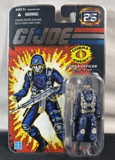 2007 Gi Joe 25th Anniversary Cobra Enemy Officer Foil Figure Hasbro - New