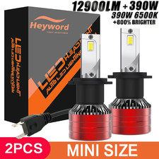 2PCS H4 H7 H11 LED Headlight Bulbs 6000K White 9005 9006 H1 Car Lights