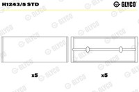 1X Glyco H1243/5 STD Kurbelwellenlager FüR Renault Nissan Opel Vauxhall Fiat