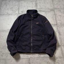 NAPAPIJRI Navy Harrington Jacket M Full Zip Distressed