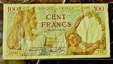 Billete de 100 francos, 1939-papel moneda-moneda