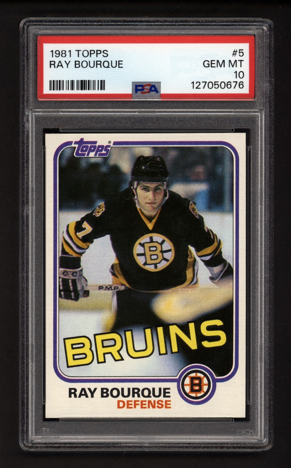 1981 TOPPS #5 RAY BOURQUE 2ND YEAR PSA 10 GEM MINT