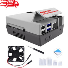 Case for Raspberry Pi 4, Pi 4 Case with Cooling Fan and Pi 4 Heatsink, Raspberry