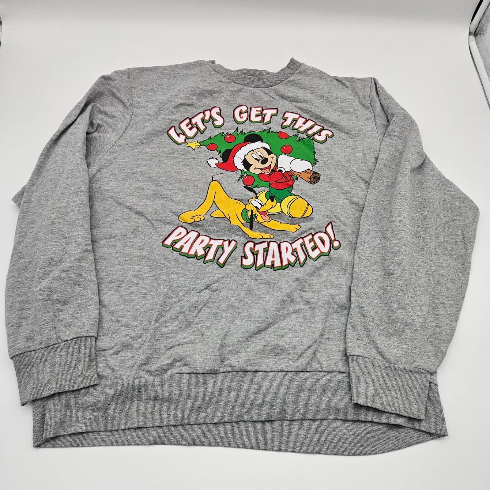 Disney Gray Mickey Pluto "Lets Get This Party Sta… - image 1