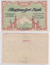 500 Mark Banknote Notgeld Stadt Sorau 22.9.1922 (174744)