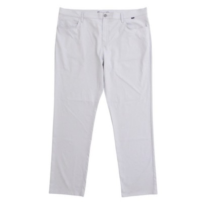 Travis Mathew Mens Golf Pants Light Gray Polyester 5-Pocket Polyester Size 42