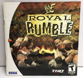 WWF ROYAL RUMBLE Sega Dreamcast COMPLETE Wrestling CIB The Rock TESTED & WORKING
