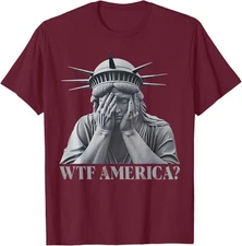 Anti-Trump What The F America? Resist Political Desig Unisex T-Shirt