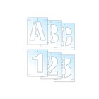 Scan Letter & Number Stencil Kit 50mm
