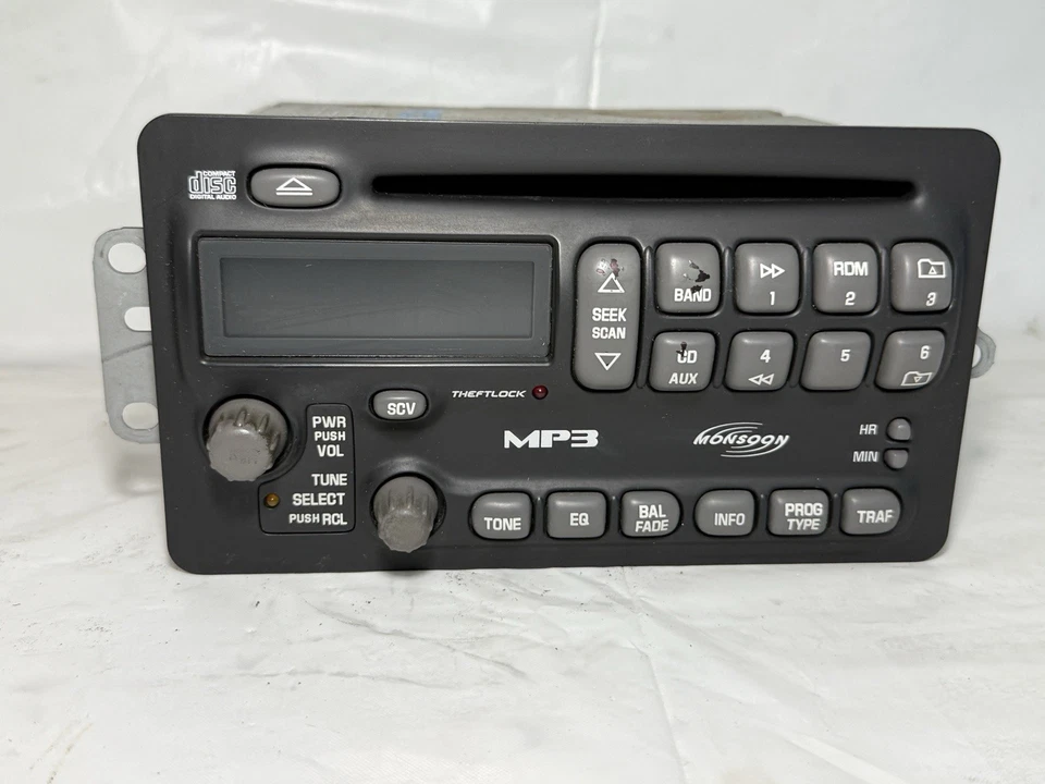 Monsoon AM FM MP3 Radio Grand Am Sunfire 02-05 Ecualizador Digital OEM 221711910 Foto 2 de 4