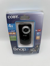 Coby Snapp CAM3001 Digital Camcorder 4x Zoom Flip-Out LCD Screen Black USB NEW