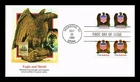 US COVER EAGLE AND SHIELD BULK RATE FIRST DAY ISSUE COMBO FLEETWOOD