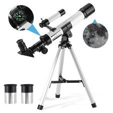 Telescope for Kids Beginners 40mm Aperture 400mm AZ Mount Astronomical Refr...