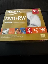 Memorex DVD+RW 10-Pack 4x 4.7GB 120min Blank ...