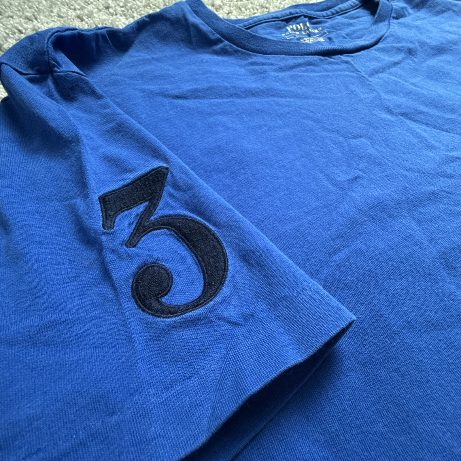 PONY Polo Ralph Lauren ricamata Big Poney camicia uomo manica corta L